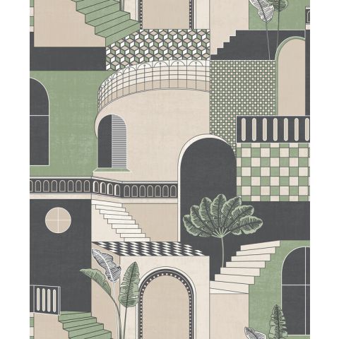 Dutch Wallcoverings Imaginarium II - Medina Green 13100