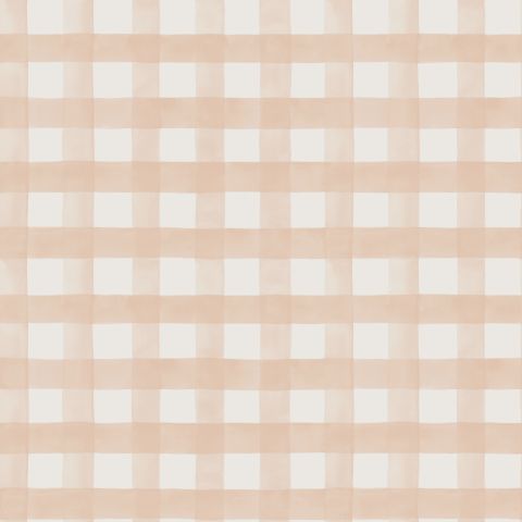 Dutch Wallcoverings - Watercolour Gingham Soft Coral 13292