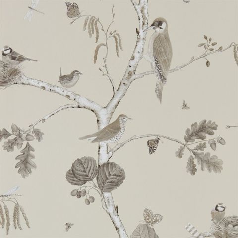 Sanderson Woodland Walk - Woodland Chorus Sepia/Neutral 215704