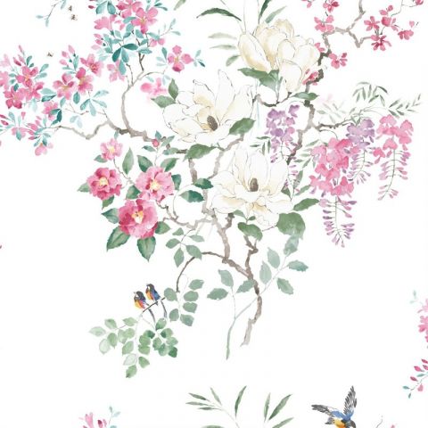 Sanderson Waterperry Magnolia and Blossom Panel B 216306