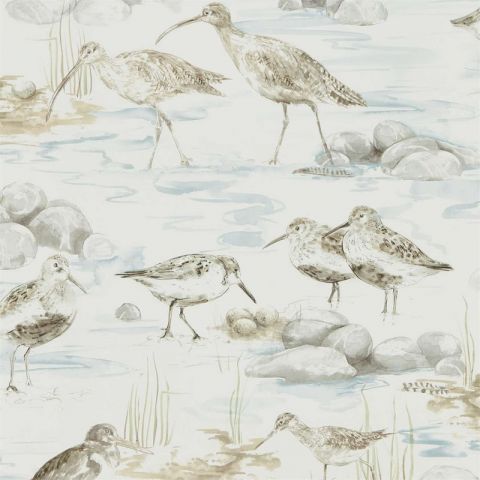 Sanderson Embleton Bay Estuary Birds Bleu / Grey 216492