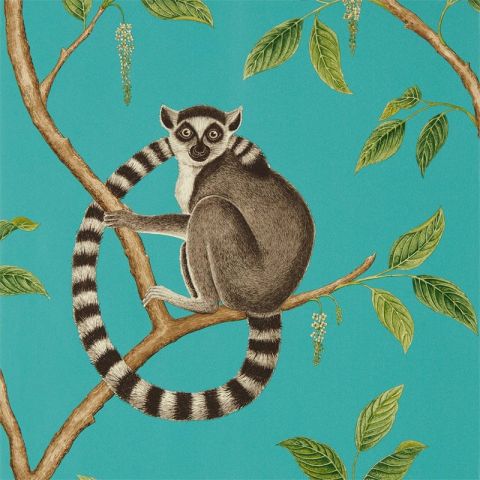 Sanderson The Glasshouse Ringtailed Lemur Teal 216663