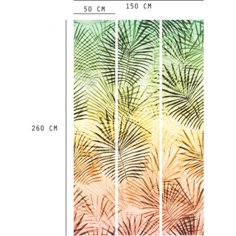 California Nostalgie - DÉCOR MURAL GRANDES FEUILLES 3 LÉS - 27170204