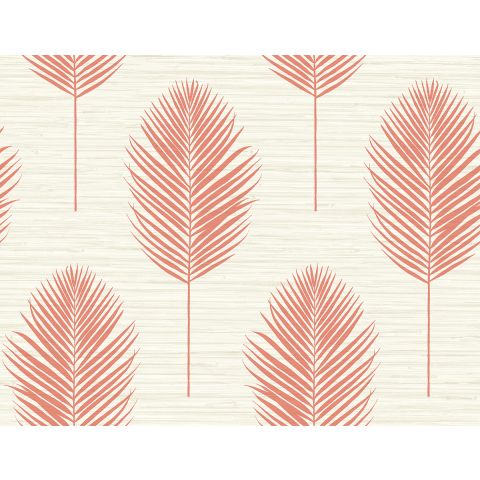 Dutch Wallcoverings First Class INLAY - Bali Fern Beige/Coral 2988-70201