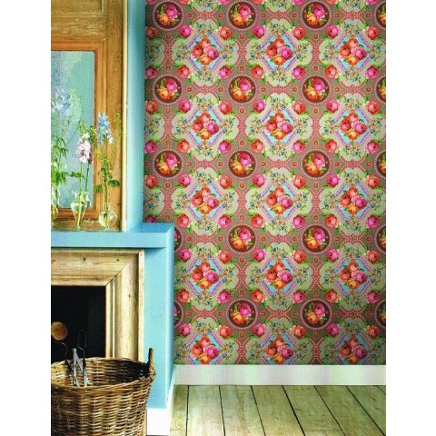 Pip Studio behang 2011 Singing Roses Khaki 313113