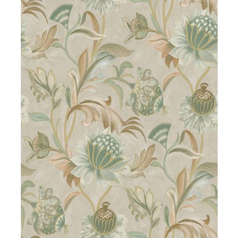 DUTCH WALLCOVERINGS FIRST CLASS ARABESQUE - CECILIA BEIGE GREEN 36352