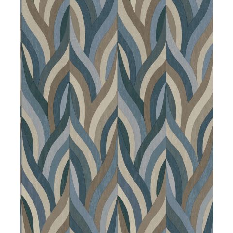 DUTCH WALLCOVERINGS FIRST CLASS ARABESQUE - ARABESQUE BLEU 36372