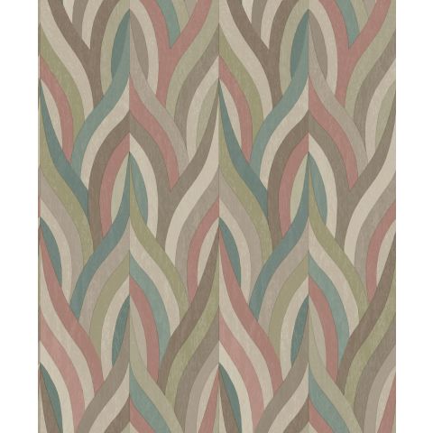 DUTCH WALLCOVERINGS FIRST CLASS ARABESQUE - ARABESQUE RED TEAL 36374