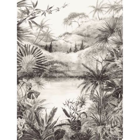 Eijffinger Vivid Tropical Charcoal 