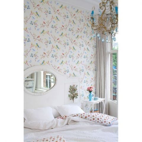 Pip Studio Wallpaper Early Bird White 386010