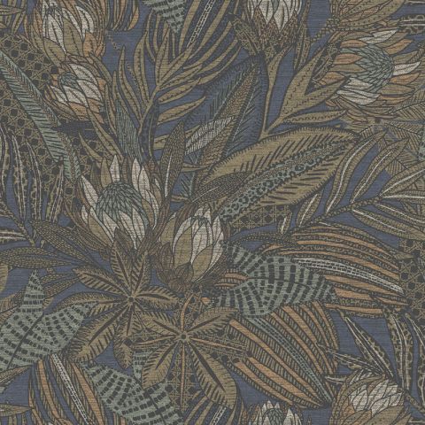 Dutch Wallcoverings Alchemy Susara Navy 65823