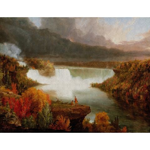 Dutch Wallcoverings Painted Memories II Distant View of Niagara Falls 8079