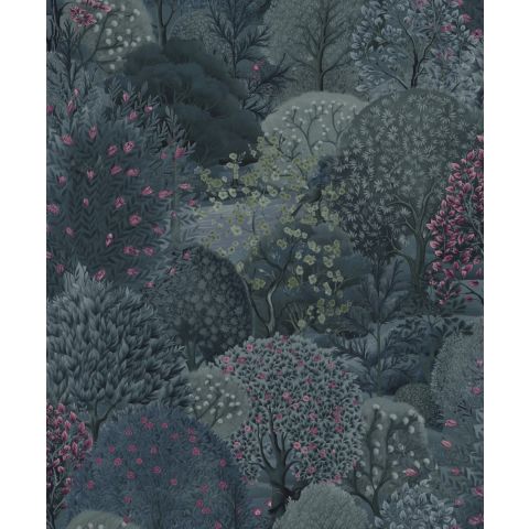 DUTCH WALLCOVERINGS FIRST CLASS - ARBORETUM - ARBORETUM NAVY BERRY 91751