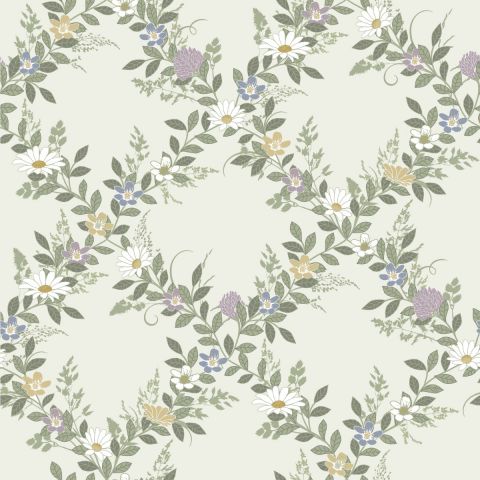 Dutch Wallcoverings First Class - Midbec Örtagård Margareta Multi 92107