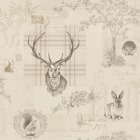 Dutch Wallcoverings Imaginarium Richmond Charcoal Linen 98012