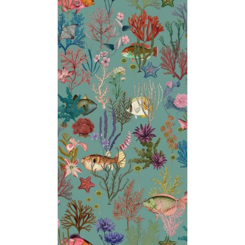 DUTCH WALLCOVERINGS FIRST CLASS - ARBORETUM CORA AQUA 99430