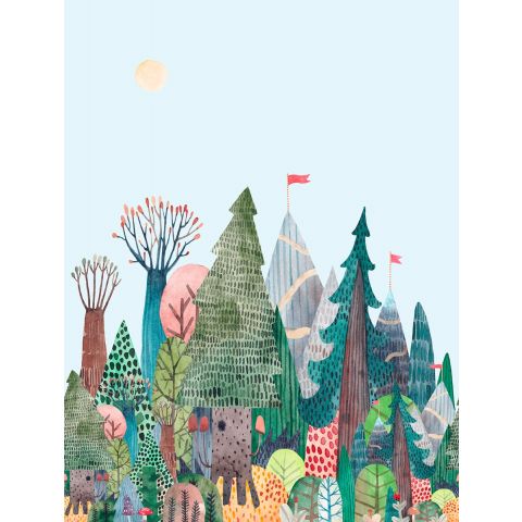 CUTE WALLS PINE FOREST -  MULTICOLOR CW6034-2