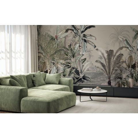 DUTCH WALLCOVERINGS - ANNET WEELINK VOL.1 DREAMY JUNGLE BEIGE "REPEATABLE"