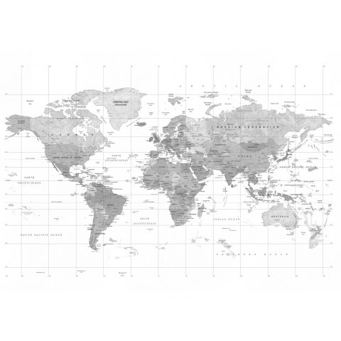 GRANDECO YOUNG EDITION STREET & STYLE - WORLDMAP B&W ML3002